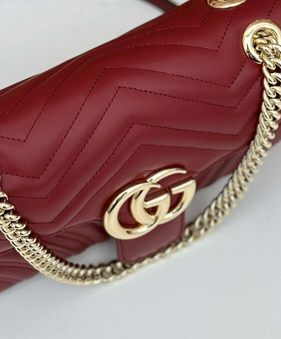 Gucci GG Marmont Small Shoulder Bag 443497 Mauve